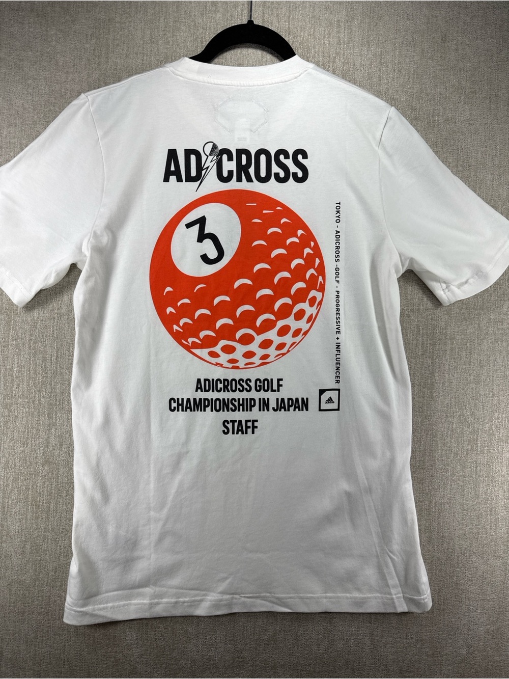 Adidas Adicross Golf Staff T-Shirt Japan Championship White Small